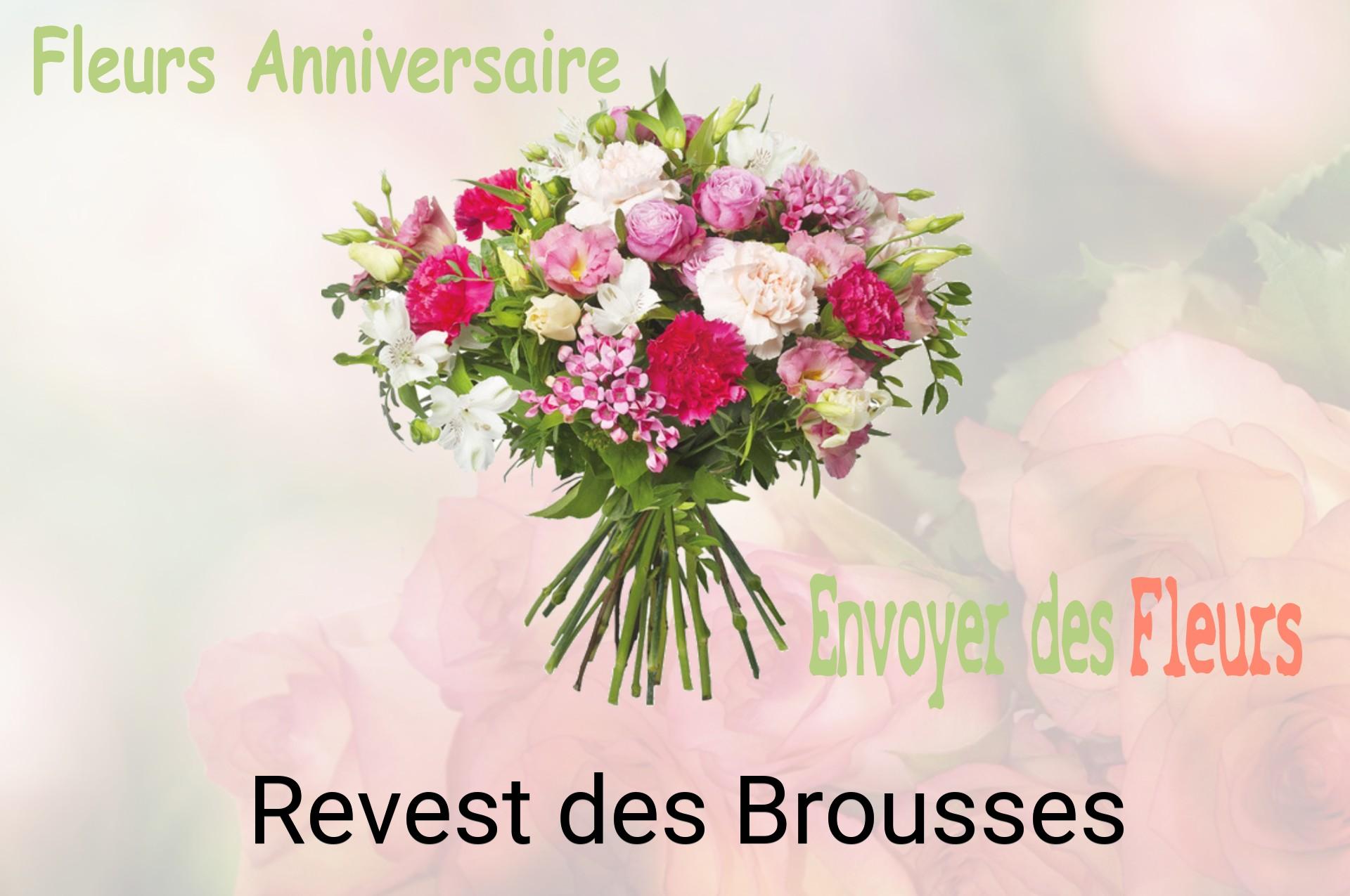 Bouquet de fleurs d’anniversaire livré à Revest-des-Brousses